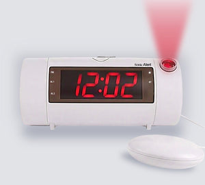 The Sonic Blast - Super Loud Bluetooth Speaker Alarm Clock with Projection